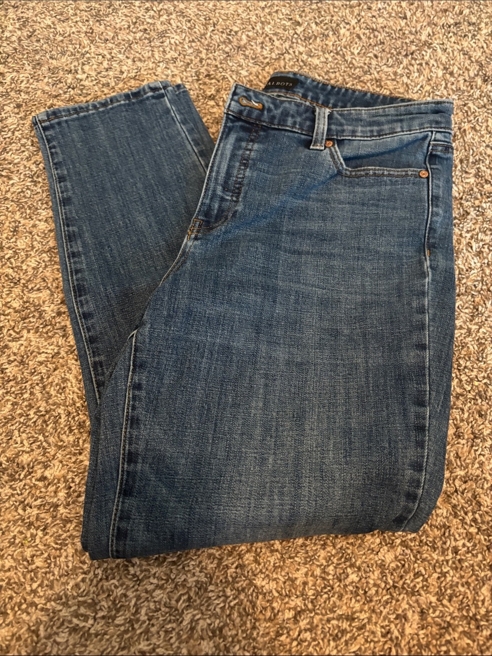 Talbots Women's Straight Leg Jeans - Medium Blue Wash